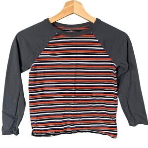 Tea Raglan Size 8 100% Cotton Stripped Long Sleeve Toddler T-shirt